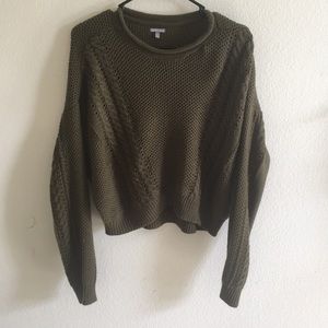 Knit cropped sweater